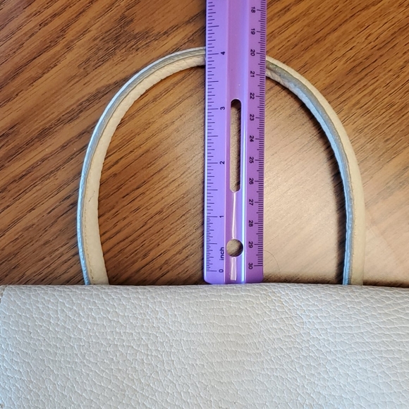 Dooney & Bourke Cream Pebble leather satchel - Picture 5 of 8